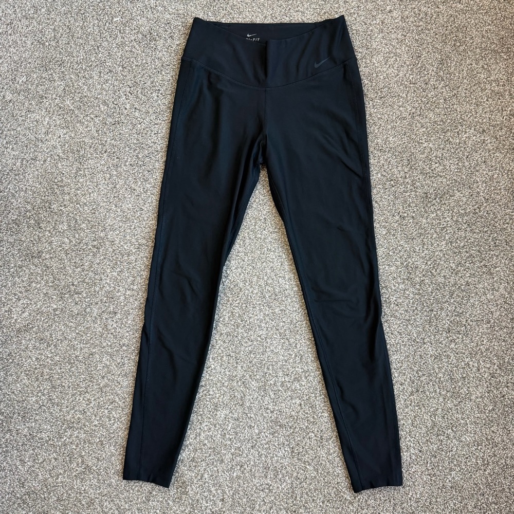 Nike Dri Fit Black High Rise Leggings Tight Style, Size Small